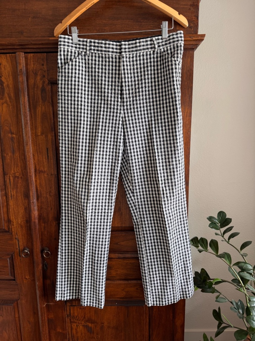 Lauren Ralph Lauren Black and White Gingham Pants